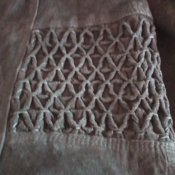 Nwt Coldwater Creek Suede Jacket in Rich Brown Womans Medium - Picture 9 of 14